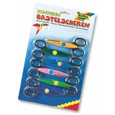 Produktbild von Folia 799/6, Kind, Figurenschnitt, Set, Mehrfarbig, Kunst-& Handwerksscheren, Beidhändig