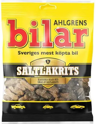 Produktbild von Ahlgrens bilar Saltlakrits 100g