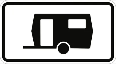 Produktbild von Verkehrsschild VZ1010-13, Kennzeichnung von Parkflächen, ... Wohnwagen..., Al...