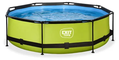 Produktbild von EXIT Lime Rahmenpool ø300, Aufstellpool, mit Filterpumpe, Rund, Grün