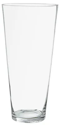 Glas-Tafelvaas transparent 10x10x34 cm