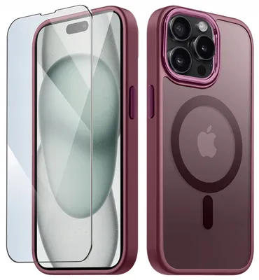 Produktbild von Hülle für iPhone 14 Pro Max mit MagSafe, mattes Case + 9H-Displayschutzfolie