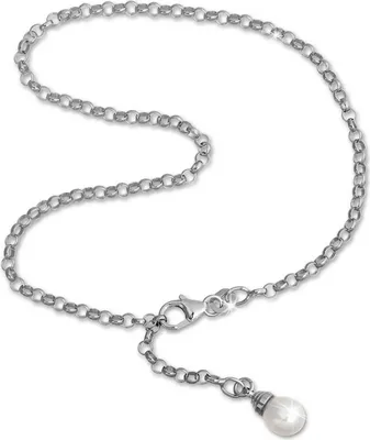 Produktbild von SilberDream 26cm Fußkette für Damen weiß allergenfrei Perle Echt Silber D2SDF0315J