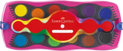Produktbild von FABER-CASTELL Farbkasten Connector 12 Farben Einhorn