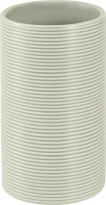 Produktbild von spirella Tube Ribbed Zahnputzbecher Grau