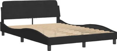 Produktbild von Bettgestell "Dover" Schwarz 120x200 cm Samt