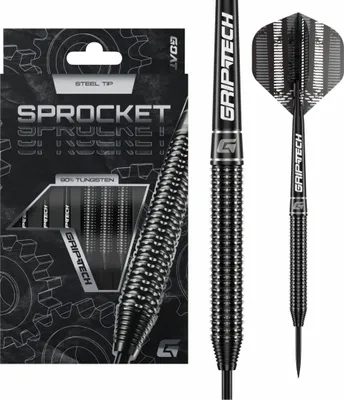 Produktbild von GOAT - Sprocket 90% Steeldarts 26 G, Dartpfeile, inkl. 3 Barrels, 3 Flights & 3 Shafts