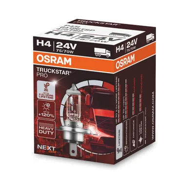 Produktbild von 1 Stück OSRAM TRUCKSTAR PRO Next Generation 24V Lampen Birnen für LKW Scheinwerfer / Fassung H4 75/70W