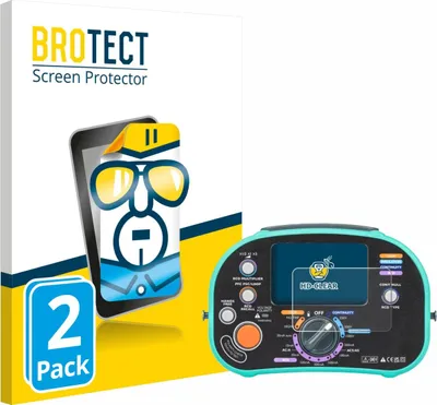 Produktbild von 2x Für Kewtech KT63DL Schutzfolie BROTECT Displayschutz Display Schutz Folie Klar Transparent