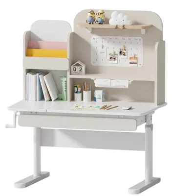 Produktbild von Mitwachsender Kinderschreibtisch Spacetronik SPE-X114G grau mit Aufsatz 120 cm