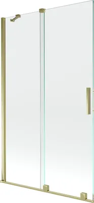 Immagine prodotto di Mexen Velar paratia per vasca da bagno scorrevole a 2 ante 110 x 150 cm, trasparente, dorato - 896-110-000-01-50