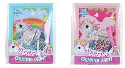 Zdjęcie produktu dla Diamentowe malowanie jednorożca z ramą