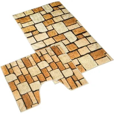 Produktbild von 3D Druck Set - Set 60x100, 60x50 cm - Beige,Braun