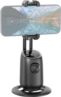 Zdjęcie produktu dla gimbal 360′ z automatycznym śledzeniem twarzy, uchwyt na telefon z automatycznym śledzeniem, inteligentny stabilizator gimbala do selfie, kamerzysta-robot, sterowanie gestami, wbudowana bateria z elastycznym uchwytem na telefon, dwa uchwyty typu cold shoe do nagrywania vlogów na żywo