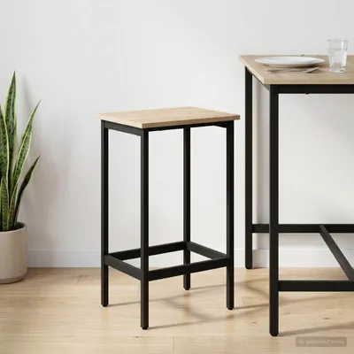 Zdjęcie produktu dla Maison Exclusive - Krzesło barowe Sonoma, dąb, 40 x 32 x 74 cm, materiał drewnopochodny