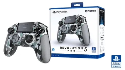 Obrázek produktu pro NACON Revolution 5 Pro, Gamepad, PC, PlayStation 4, PlayStation 5, Směrový kříž, Směrová tlačítka, Tlačítko Menu, Analogový, Kabelový a bezdrátový, Bluetooth/USB