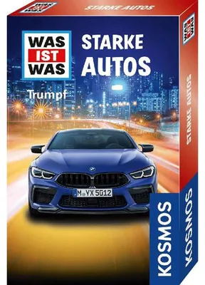 Immagine prodotto di KOSMOS WAS IST WAS Trumpf Starke Autos, Kartenspiel, Trumpfspiel, Familienspiel, 741884