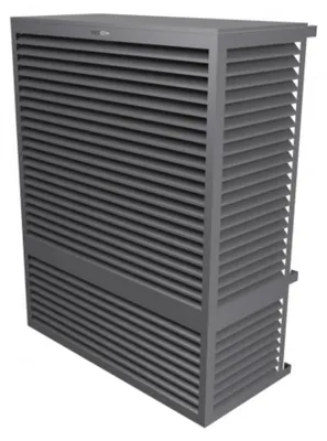 Produktbild von DECOCLIM Aluminium Schutzgehäuse RAL7037 Option XXL, Innenmaße: H 1700 x W 1310 x D 650-800