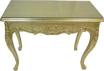 Produktbild von Casa Padrino Barock Konsolentisch Gold mit Schubladen, Damen Schminktisch im Antik Stil, 101 x 44 x 84 cm
