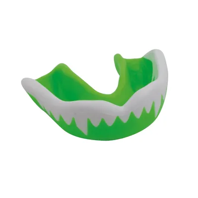 Image de Protection buccale Gilbert Mundschutz Sport-Schutz Viper, vert/blanc, pour adultes, boîte de 10