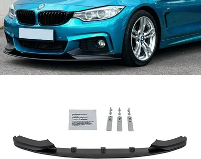 Produktbild von Performance Schwarz Matt Front Spoiler Lippe passt für BMW 4er F32 F33 F36 mit M-Paket