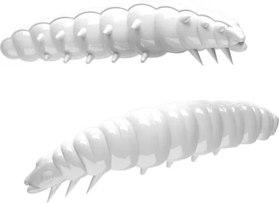 Produktbild von Libra Lures Larva Kunstköder (white)