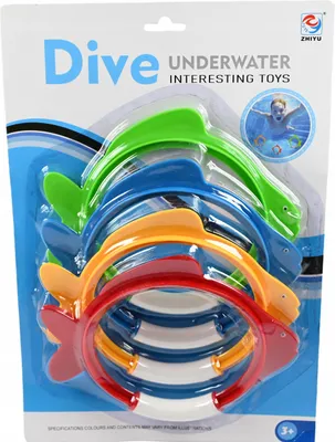 Zdjęcie produktu dla Zabawki Do Nurkowania Wyławiania Do Basenu Diving Pływanie Rybki Obręcze