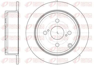 Produktbild von 2x REMSA Bremsscheibe 61073.00 hinten für TOYOTA COROLLA Kombi (_E12J_ _E12T_)