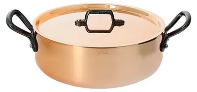 Produktbild von De Buyer Inocuivre 6461.24 Kochtopf inkl. Deckel, Kupfer, 24 cm Durchmesser