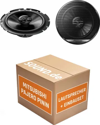 Produktbild von Lautsprecher Boxen Einbaupaket vorne Pioneer TS-G1720F passend für Mitsubishi Pajero Pinin | 2x Tief-Mitteltöner mit integriertem Hochtöner 300W MAX