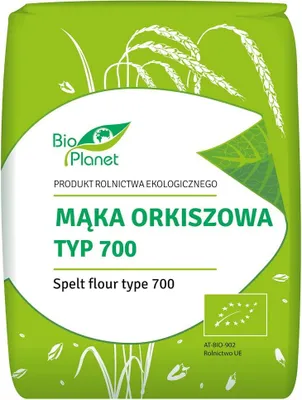 MĄKA ORKISZOWA CHLEBOWA TYP 700 BIO 1 kg - BIO PLANET