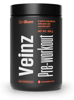 Produktbild von GymBeam - Veinz Pre-Workout, 500 g, Erdbeere Kiwi