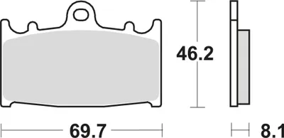Zdjęcie produktu dla Klocki hamulcowe kpl. TRW MCB602