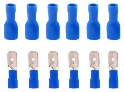 100 Flachstecker & -hülsen, 16-14 AWG, Kabelverbinder