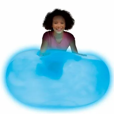 Zdjęcie produktu dla Bizak Super Wubble Glow in the Dark, gigantyczna kolorowa bańka powietrzna o średnicy 75 cm (62941220) BIZAK