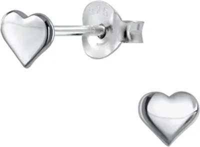 Produktbild von Kinder Ohrstecker: Mädchen Ohrringe Silber „Herz“ Silber