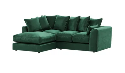 Produktbild von SLF24 - Linksseitiges Ecksofa Dillon Velvet - flaschengrün - Kronos 14