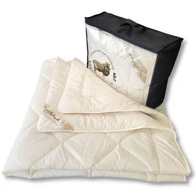 Produktbild von Bio Merino Schafschurwolle Ganzjahresdecke Kuschelzeit kbA und kbT in 200x220 cm