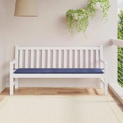 Produktbild von vidaXL Gartenbank-Auflage Marineblau 180x50x4 cm Oxford-Gewebe