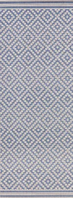 Productafbeelding van Hanse Home Meadow, binnen- en buitentapijt, ruitmotief, blauw en crème