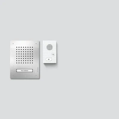 Obrázek produktu pro Siedle Set CLAB 850-1 E/W Audio-Set Classic Edelstahl/Weiß