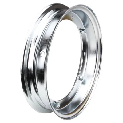 Zdjęcie produktu dla Chromowana obręcz 2.10-10 (2,10x10) (odpowiednia do opon 3.50-10 3,50x10) do Piaggio Ape / Vespa P PK PX ET3 50 80 125