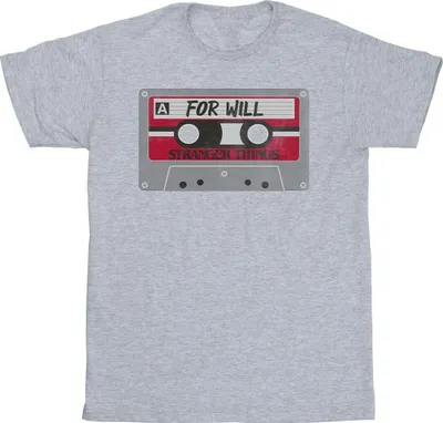 Produktbild von Netflix - "Stranger Things Cassette For Will" T-Shirt für Herren BI45697 (3XL) (Grau)