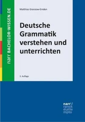 Obrázek produktu pro Deutsche Grammatik verstehen und unterrichten