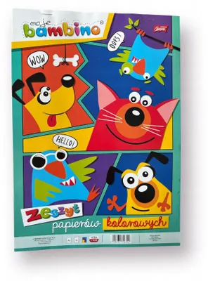 Obrázek produktu pro Bambino Barevný papír A4 Lesklý 10 listů