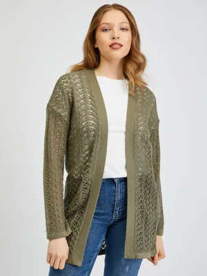 Produktbild von Orsay Khakifarbene Strickjacke für Damen 505502869000__M