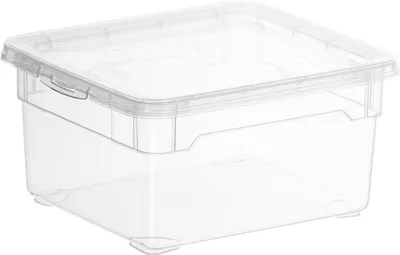 Immagine prodotto di Rotho 364787 Contenitore &quot Clear Box&quot 2 l con coperchio, 19 x 16,5 x 9 cm