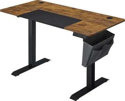 Obrázek produktu pro Výškově Nastavitelný Elektrický Stůl, 60 X 140 X (72-120) Cm, Plně Nastavitelný, Kombinovaný Stůl, Paměťová Funkce Se 4 Výškami