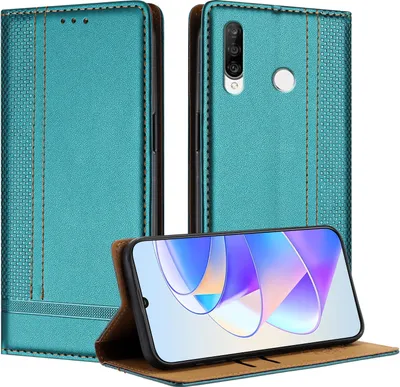 Obrázek produktu pro Pouzdro pro Huawei P30 Lite kožené flipové pouzdro s funkcí stojánku zelené