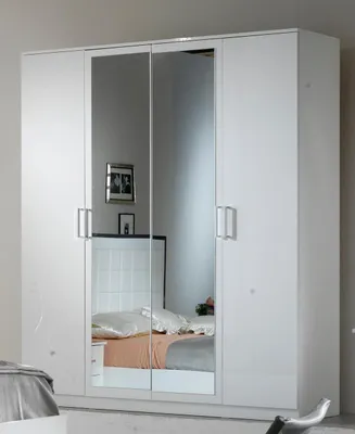 Image de Armoire de style classique Armoire en bois Penderie Chambre à coucher Nouveau